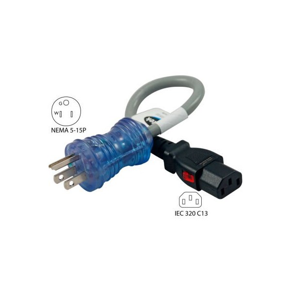 Conntek Conntek 27167-012, 13-Amp, Hospital/Medical Grade Power Cord with Push Lock 27167-012 - main